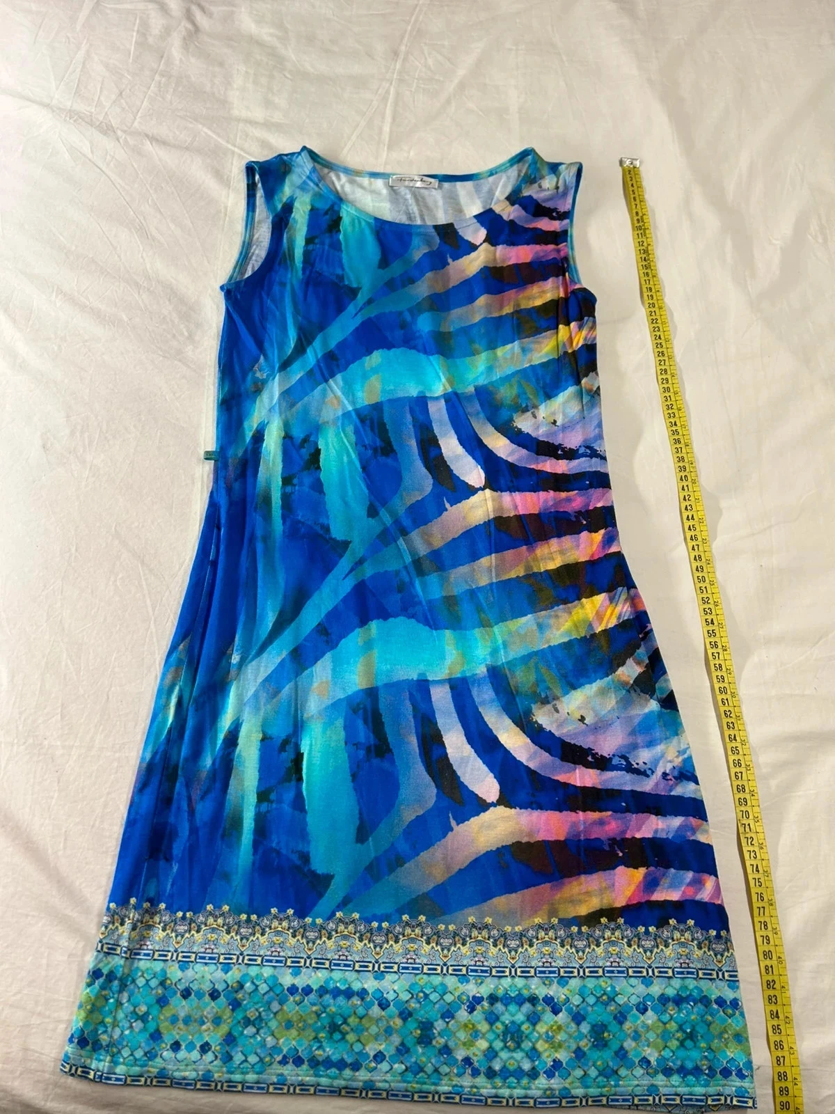 Robe d’été bleu multicolore furstenberg